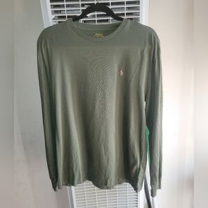 NWOT Polo by Ralph Lauren Olive Long Sleeve Tee Small
